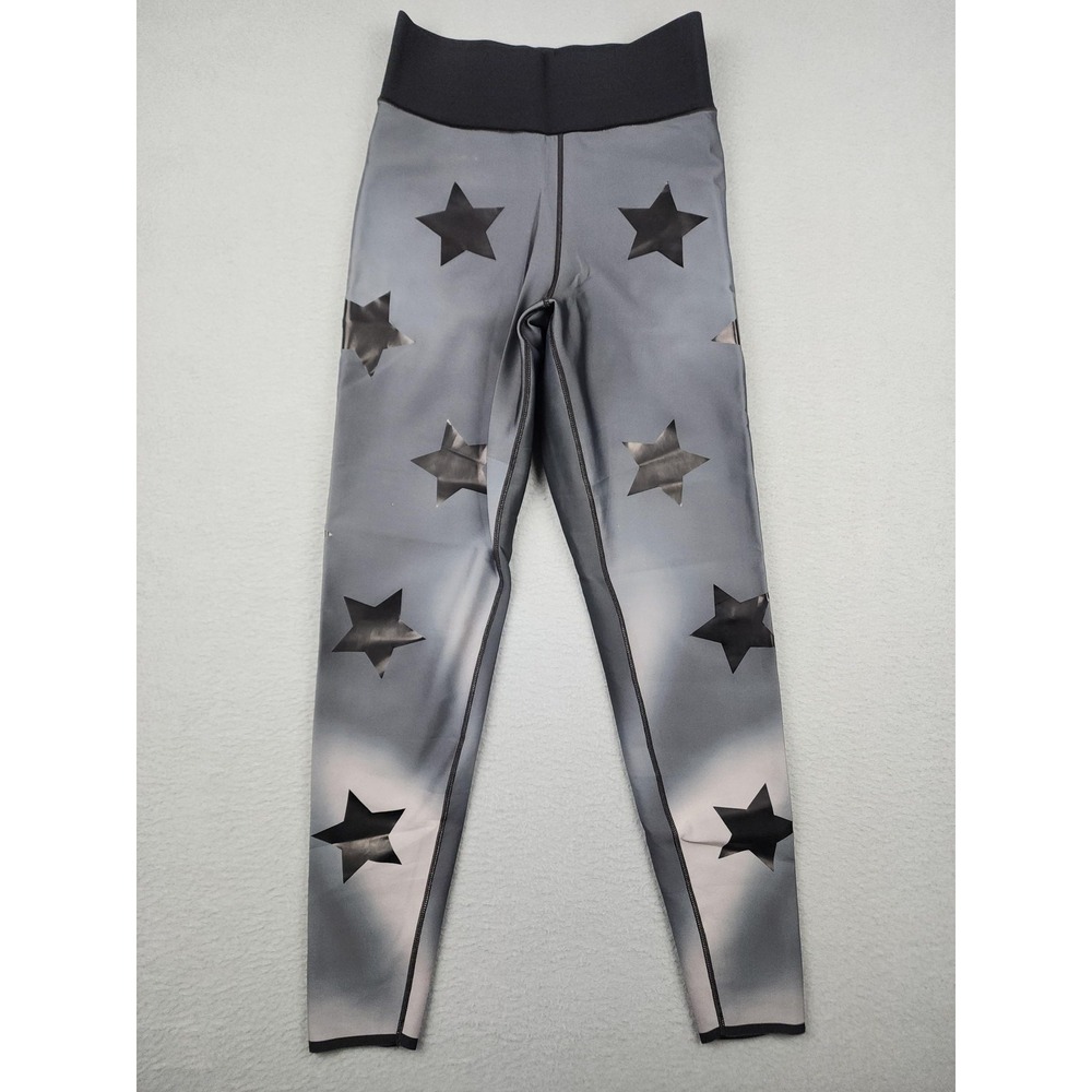 Ultracor Leggings Womens Small Gray Star Print High Rise Ankle Athletic Gym